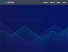 Tablet Screenshot of mediasterling.com